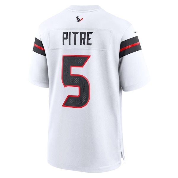 Custom Jalen Pitre Houston Texans Game Jersey White