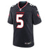 Custom Jalen Pitre Houston Texans Game Jersey Navy