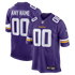 Custom Minnesota Vikings Custom Game Jersey Purple