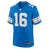 Custom Jared Goff Detroit Lions Game Jersey Blue