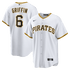 Custom Konnor Griffin Pittsburgh Pirates Home Replica Jersey White