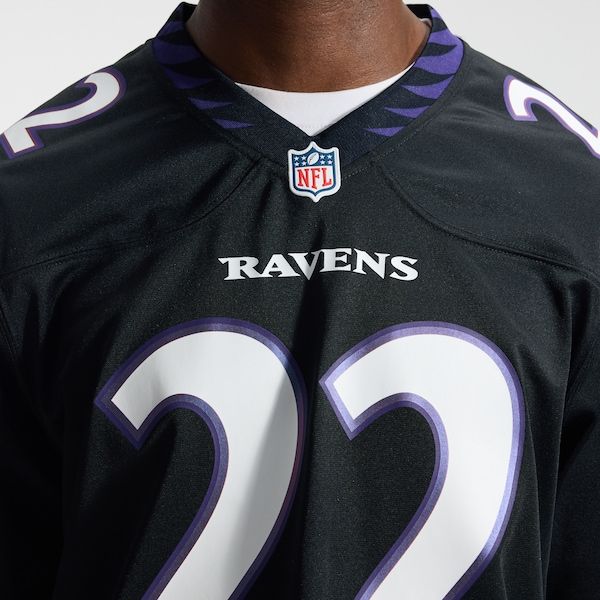 Custom Derrick Henry Baltimore Ravens Alternate Game Jersey Black