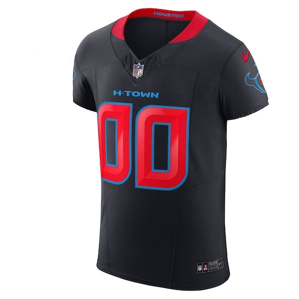 Custom Houston Texans Alternate Vapor F.U.S.E. Elite Custom Jersey Navy