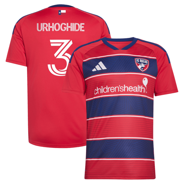 Customized Osaze Urhoghide FC Dallas 2026 DNA Kit Replica Jersey Red