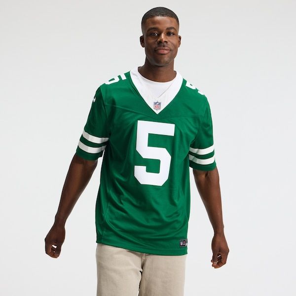 Custom Garrett Wilson New York Jets Vapor F.U.S.E. Stitched Limited Jersey Green