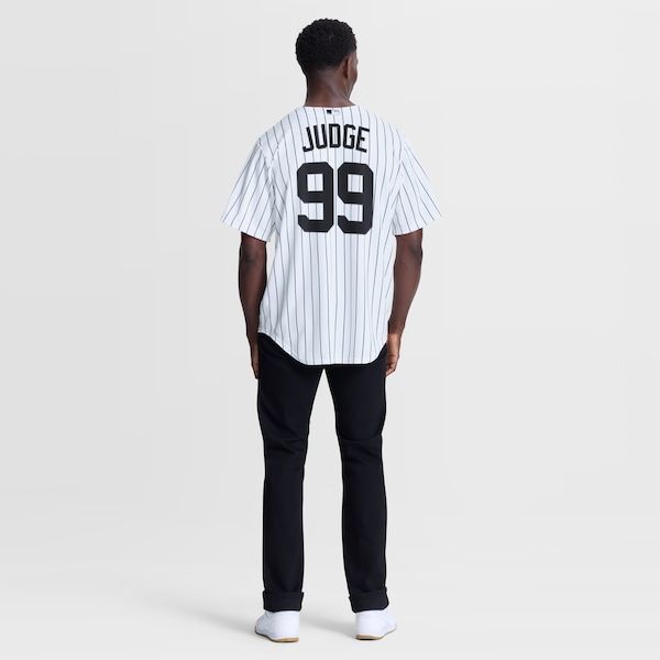 Custom Aaron Judge New York Yankees Home Replica Jersey White