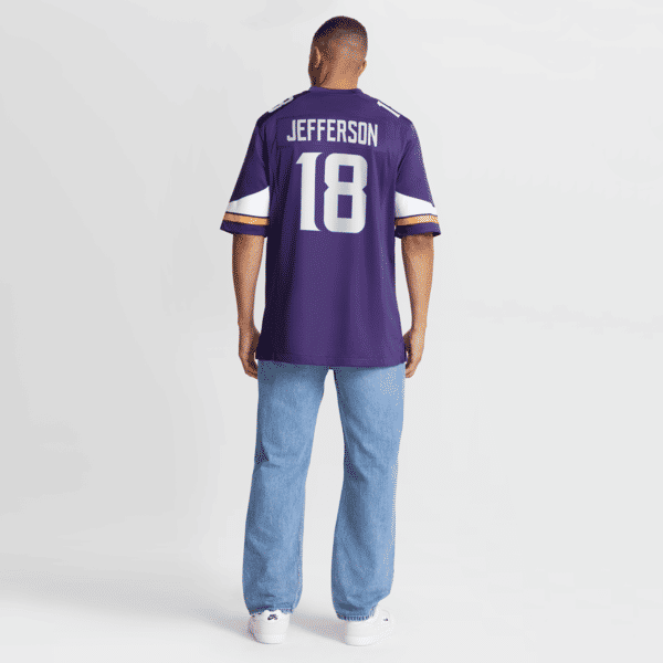 Custom Justin Jefferson Minnesota Vikings Game Jersey Purple