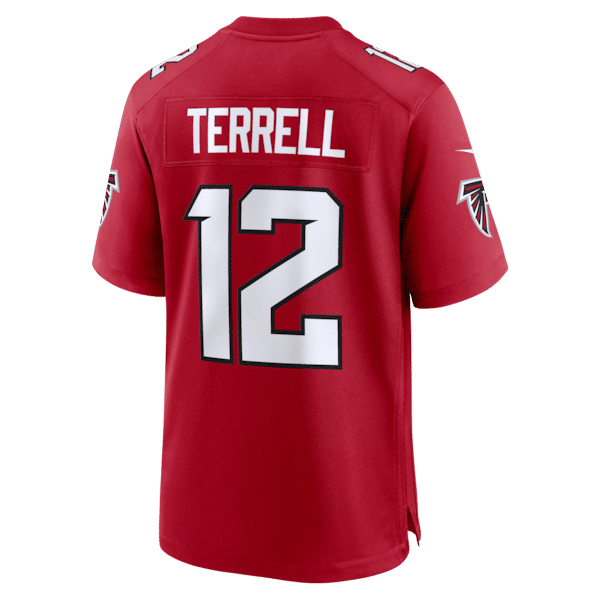 Custom Avieon Terrell Atlanta Falcons Game Jersey Red