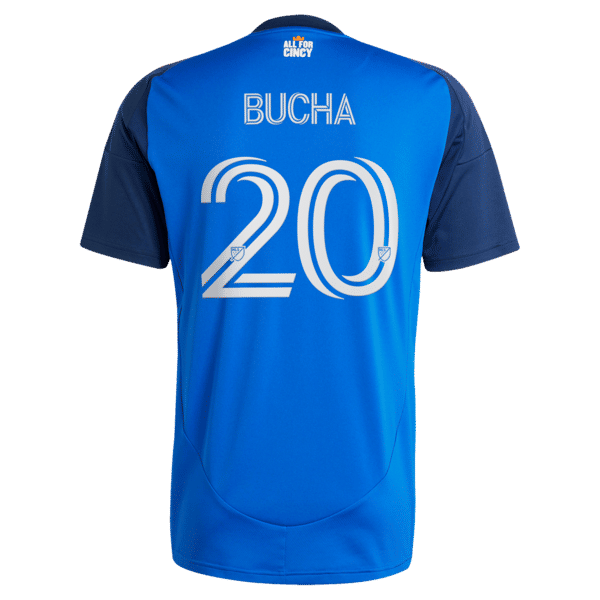 Customized Pavel Bucha FC Cincinnati 2025 Orange and Blue Legacy Kit Replica Jersey Blue