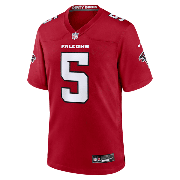 Custom Drake London Atlanta Falcons Game Jersey Red