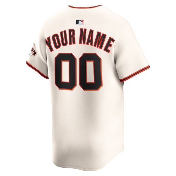 Custom San Francisco Giants Home Limited Custom Jersey Cream