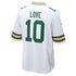 Custom Jordan Love Green Bay Packers Game Jersey White