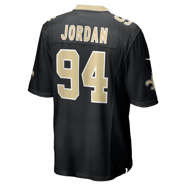 Custom Cameron Jordan New Orleans Saints Game Jersey Black