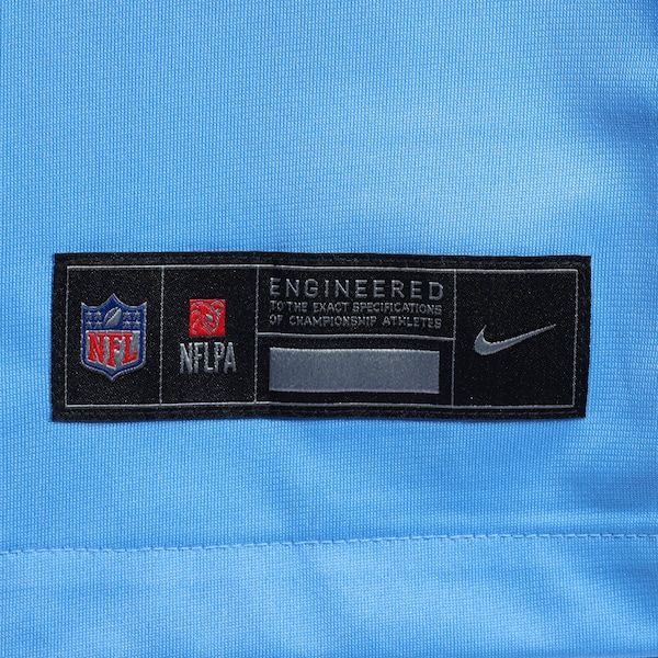 Custom Tennessee Titans Oilers Throwback Custom Game Jersey Light Blue