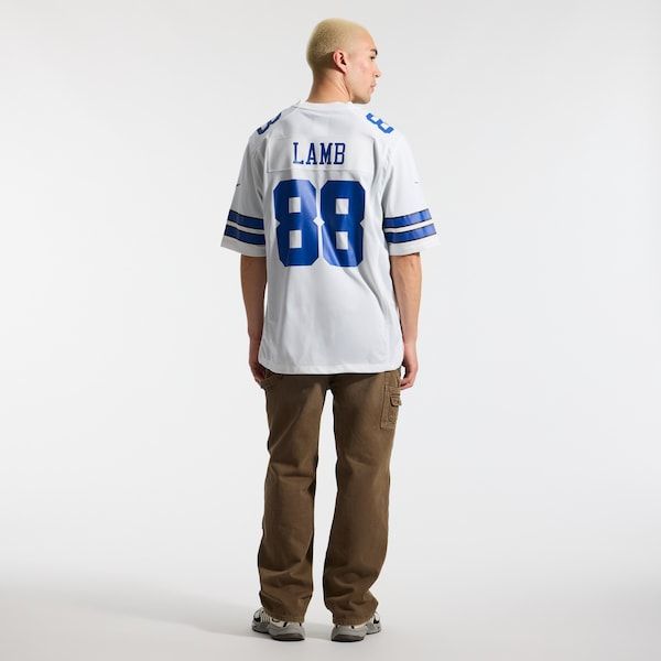 Custom CeeDee Lamb Dallas Cowboys Game Jersey White