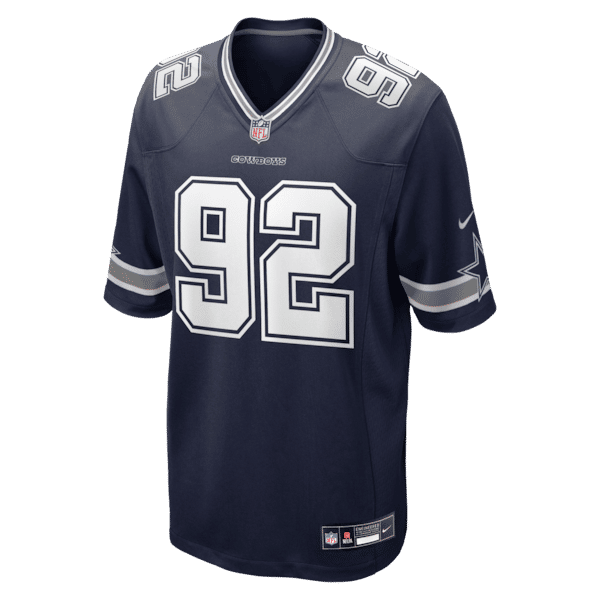 Custom Quinnen Williams Dallas Cowboys Game Jersey Navy