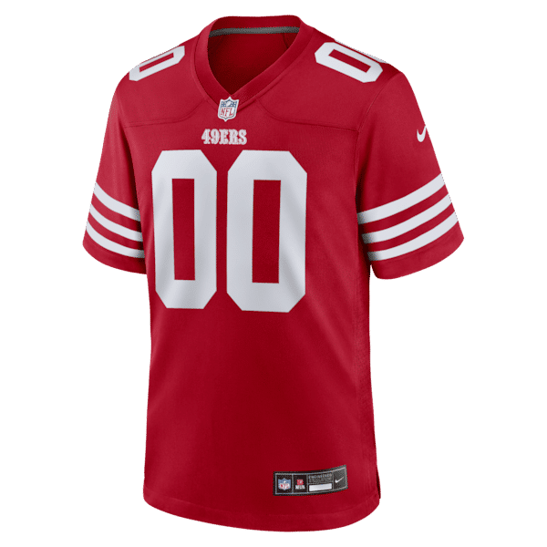 Custom San Francisco 49ers Custom Game Jersey Scarlet