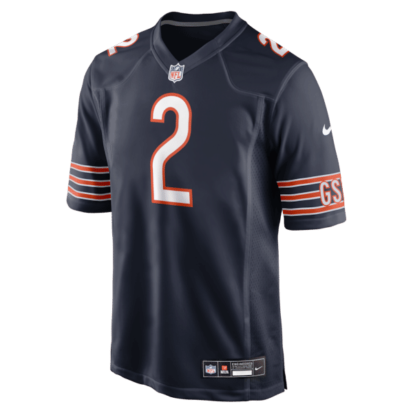 Custom Coby Bryant Chicago Bears Team Game Jersey Navy