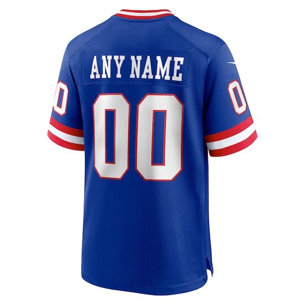 Custom New York Giants Classic Custom Game Jersey Royal