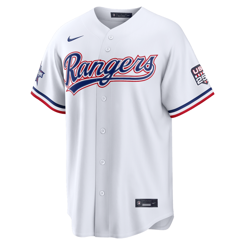 Custom Texas Rangers 2026 All-Star Edition Stars & Stripes Stadium Pick-A-Player Jersey White