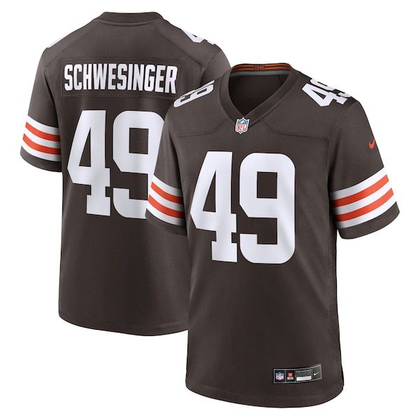 Custom Carson Schwesinger Cleveland Browns Game Jersey Brown