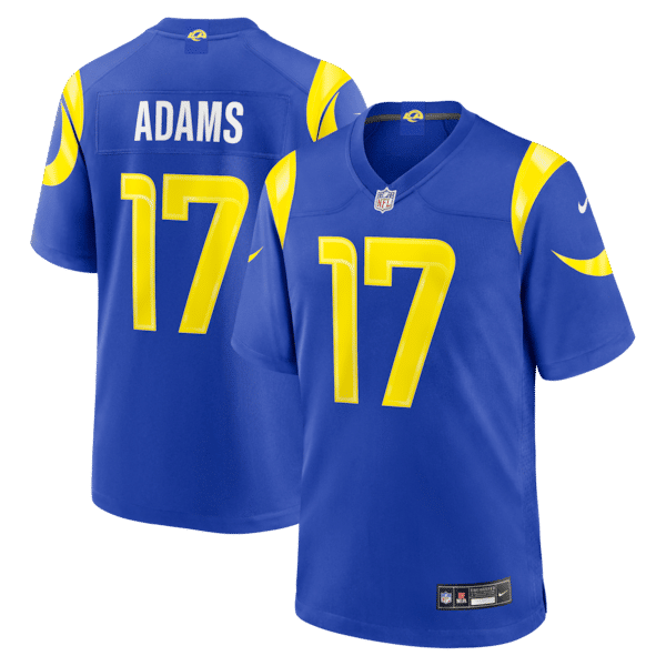 Custom Davante Adams Los Angeles Rams Game Jersey Royal