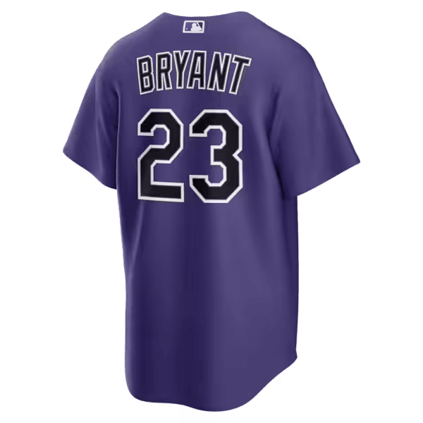 Custom Kris Bryant Colorado Rockies Alternate Replica Jersey Purple