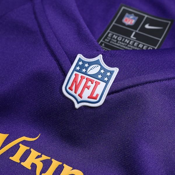 Custom Justin Jefferson Minnesota Vikings Game Jersey Purple