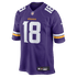 Custom Justin Jefferson Minnesota Vikings Game Jersey Purple