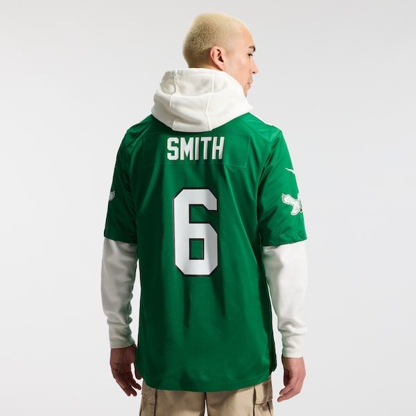 Custom DeVonta Smith Philadelphia Eagles Alternate Game Jersey Kelly Green