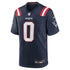 Custom Christian Gonzalez New England Patriots Game Jersey Navy