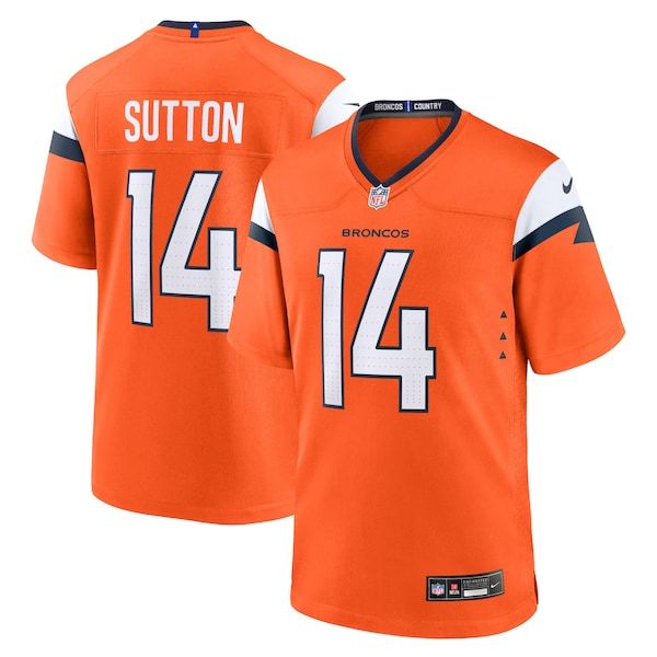 Custom Courtland Sutton Denver Broncos Mile High Collection Game Jersey Orange