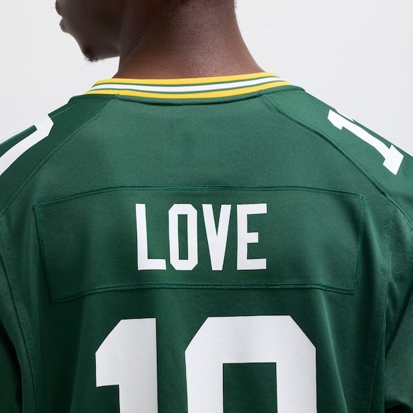 Custom Jordan Love Green Bay Packers Game Jersey Green