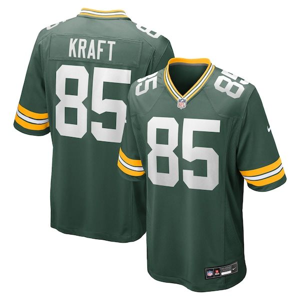 Custom Tucker Kraft Green Bay Packers Game Jersey Green