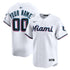 Custom Miami Marlins Home Limited Custom Jersey White