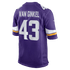 Custom Andrew Van Ginkel Minnesota Vikings Game Jersey Purple