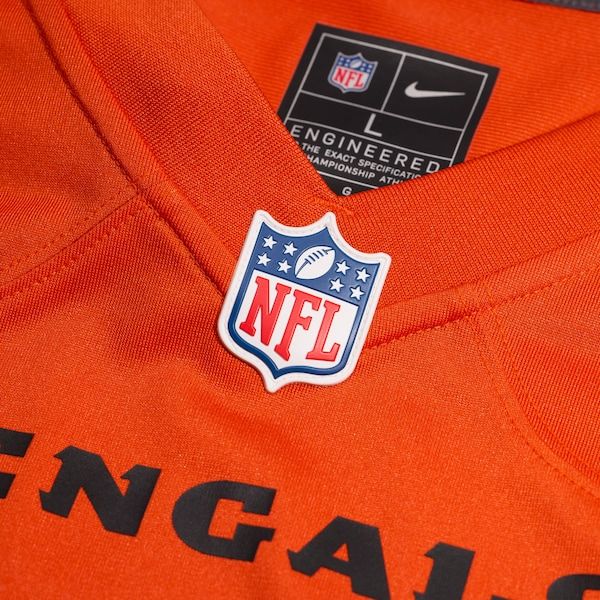 Custom Chad Johnson Cincinnati Bengals Retired Player Alternate Game Jersey Orange