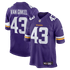 Custom Andrew Van Ginkel Minnesota Vikings Game Jersey Purple