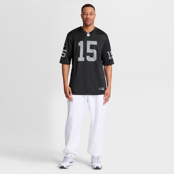 Custom Fernando Mendoza Las Vegas Raiders 2026 NFL Draft First Round Pick No. 1 Game Jersey Black