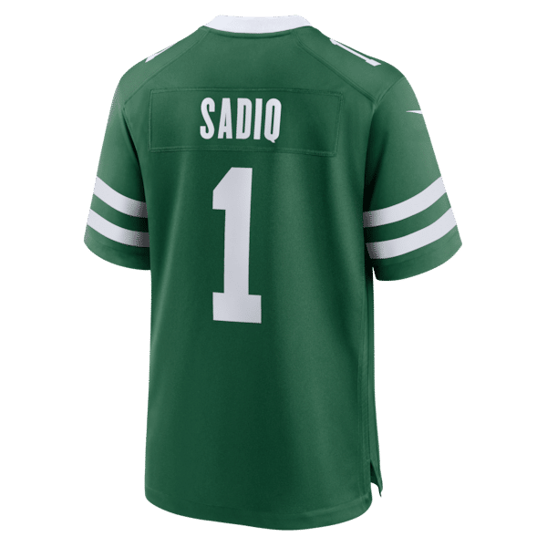 Custom Kenyon Sadiq New York Jets 2026 NFL Draft First Round Pick No. 16 Game Jersey Legacy Green