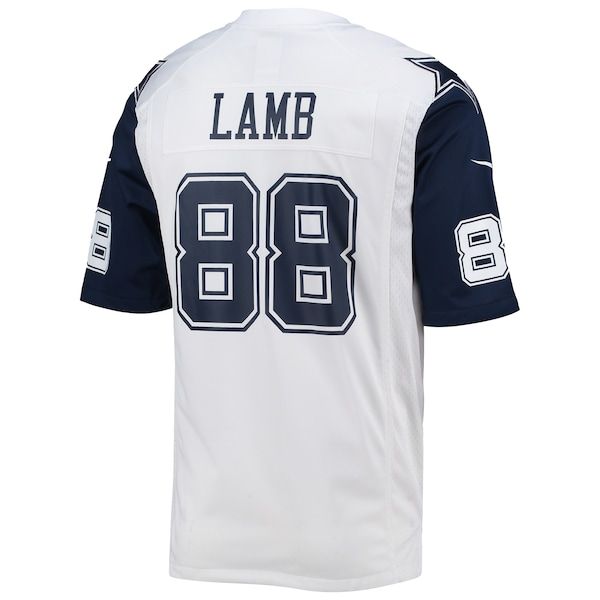 Custom CeeDee Lamb Dallas Cowboys Alternate Game Team Jersey White